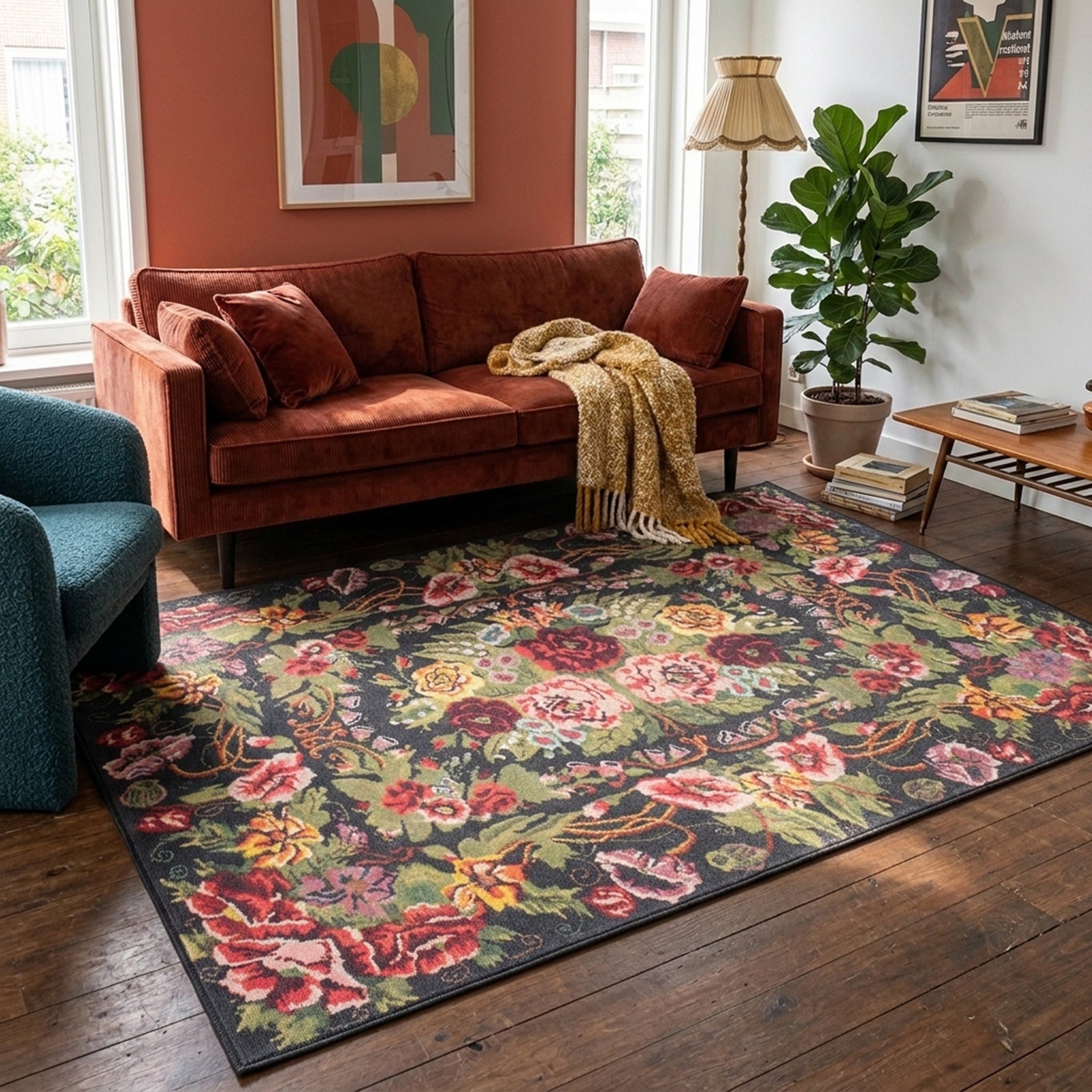 Rug - Estate Rose Kelim Green