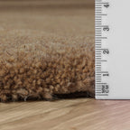 Wool rug - Isara Border Brown