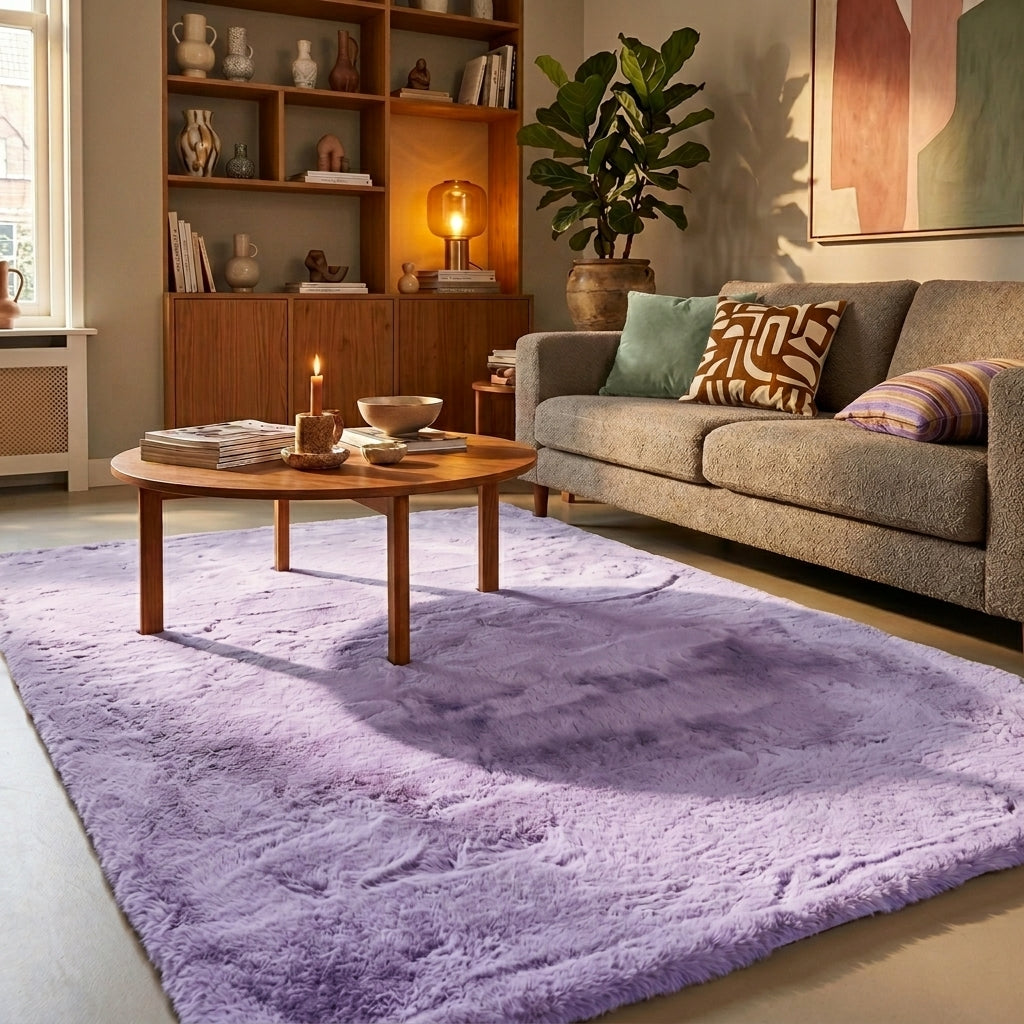 Soft high pile rug - Comfy Supreme Lila
