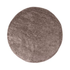 Dywan okrągły z długim włosiem - Lofty Taupe - product