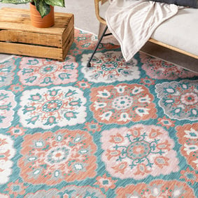 Dywan zewnętrzny Boho - Vedra Tile Niebieski - product