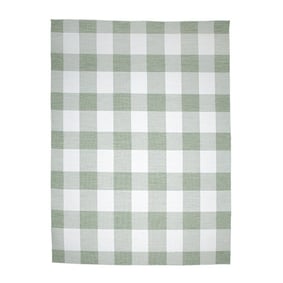 Dywan do wnętrz i na zewnątrz - Ranch Checkerboard Zielony - product