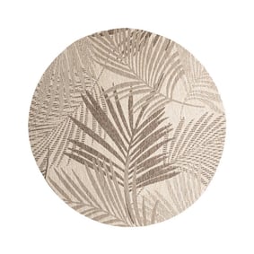 Dywan zewnętrzny okrągły - Tiga Palm Taupe - product