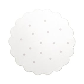 Dywan okrągły dziecięcy - Cloudy Dots Biały - product