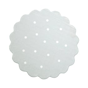 Dywan okrągły dziecięcy - Cloudy Dots Miętowy - product