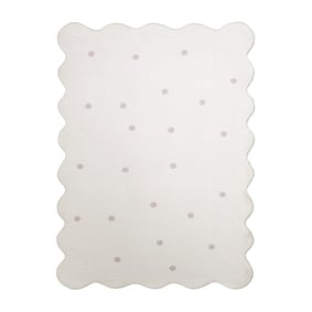 Dywan do pokoju dziecięcego - Cloudy Dots Biały - product