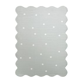 Dywan do pokoju dziecięcego - Cloudy Dots Miętowy - product