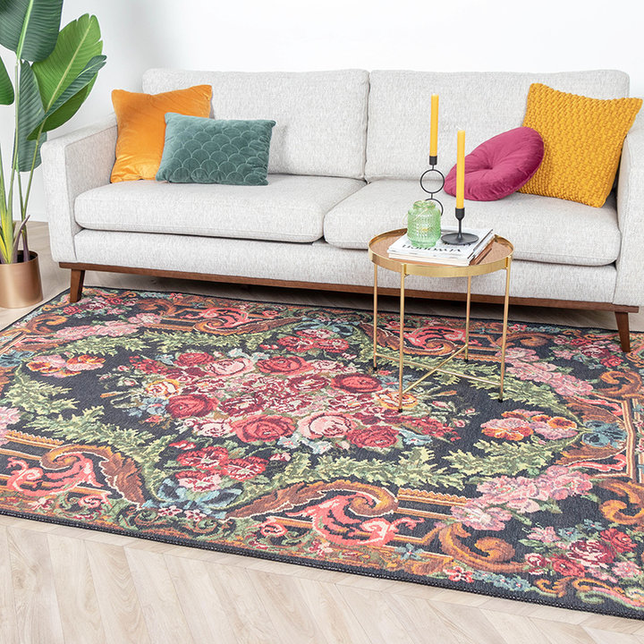 Dywan - Estate Rose Kilim Złoty